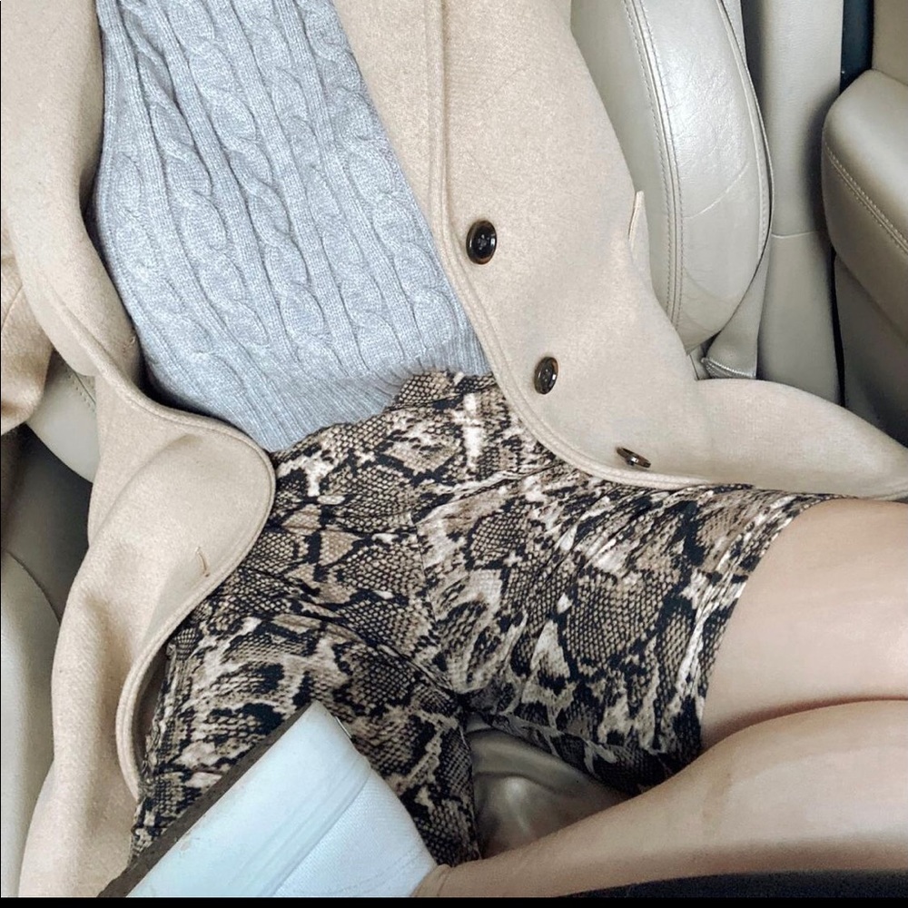 Le Lis snake print biker shorts